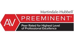 Martindale-Hubbell | AV Preeminent | Peer Rated for Highest Level of Professional Excellence